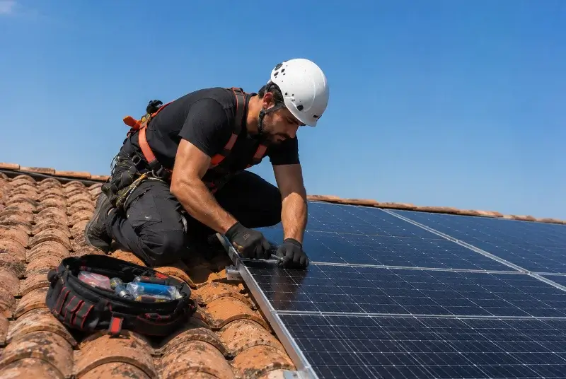 Maintenance et monitoring de panneaux solaires aux Epesses