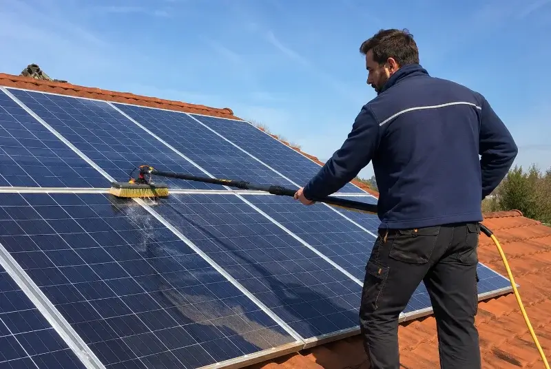 Nettoyage et entretien de panneaux solaires aux Epesses