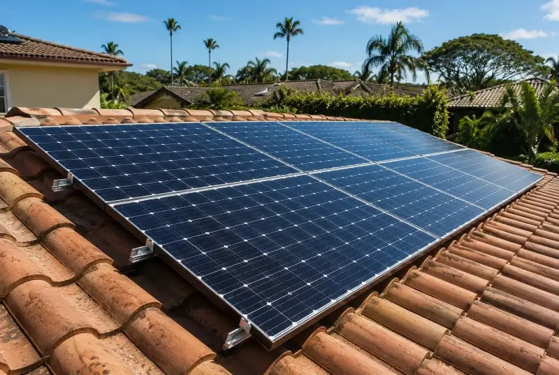 Installation de panneaux solaires aux Epesses